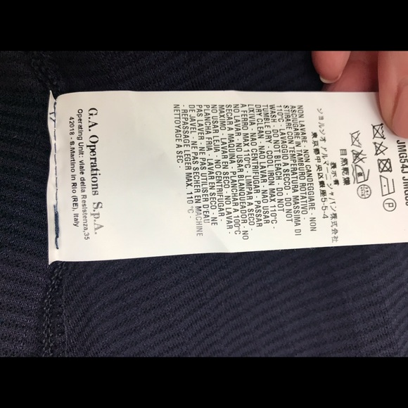 ARMANI COLLECZIONI | NAVY FITTED BLAZER - Picture 7 of 7